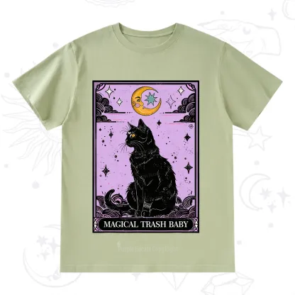 Purplehecate Magical Trash Baby Tarot Cat T-Shirt