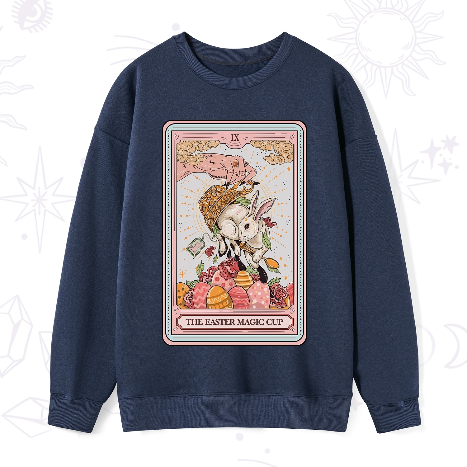 Purplehecate The Easter Magic Cup Tarot Sweatshirt