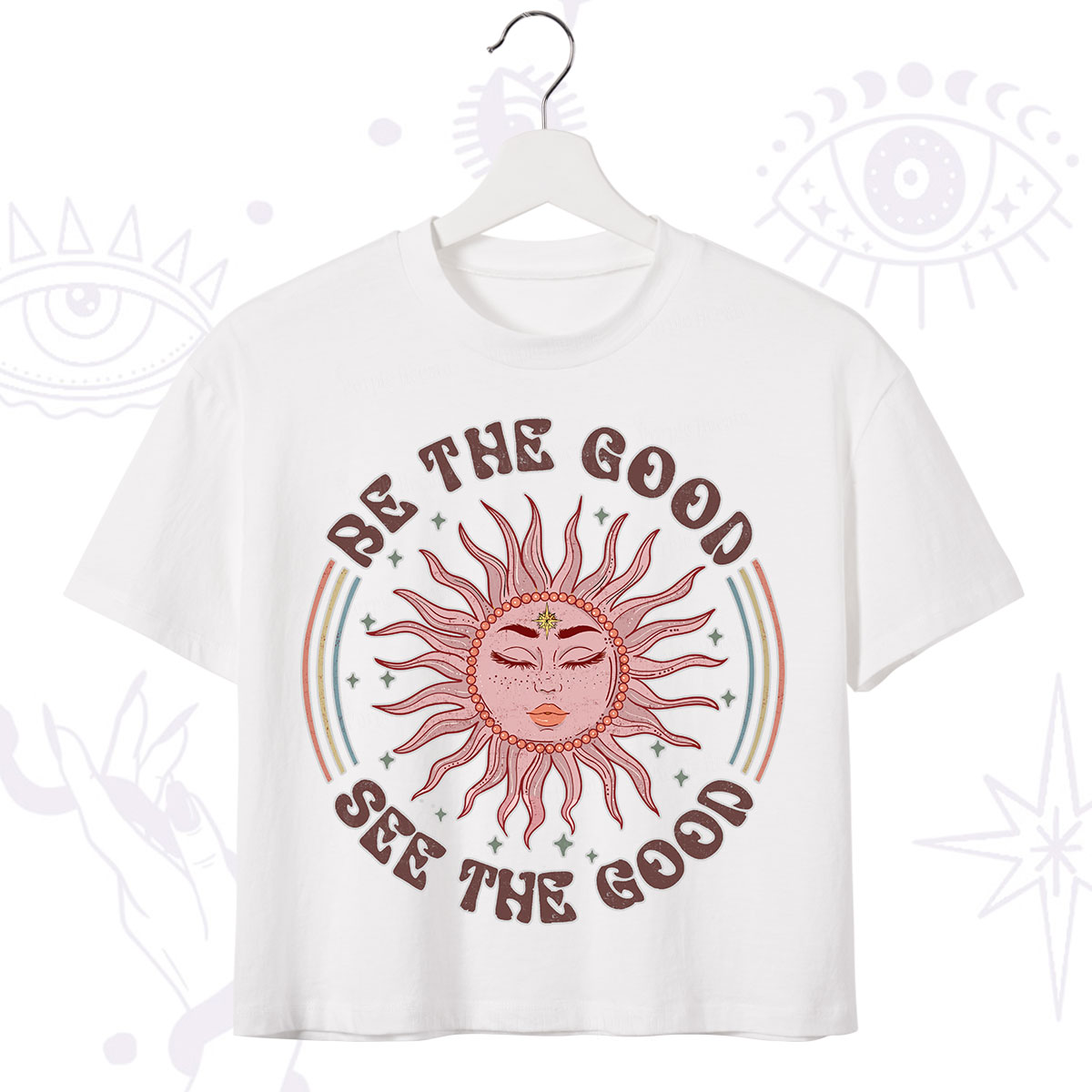 Purplehecate Be the Good See the Good Crop T-Shirt