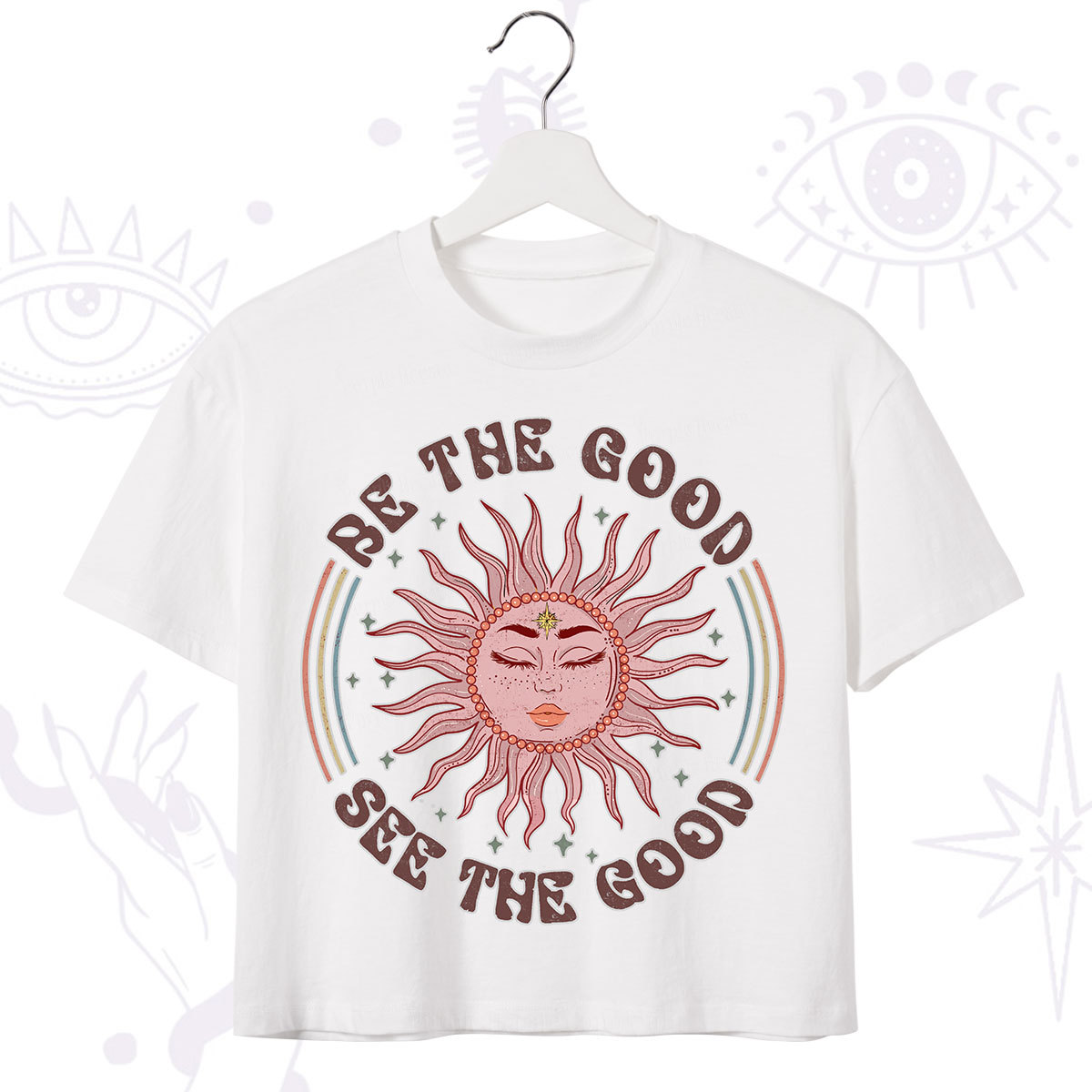 Purplehecate Be the Good See the Good Crop T-Shirt