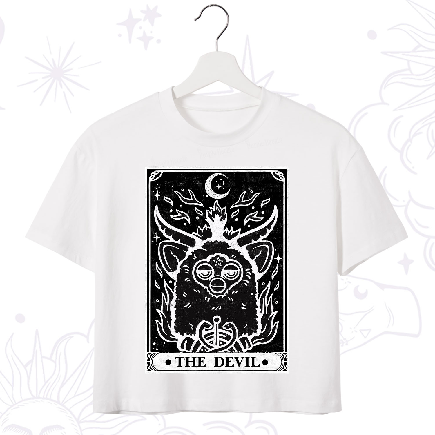 Purplehecate The Devil Tarot Crop T-Shirt