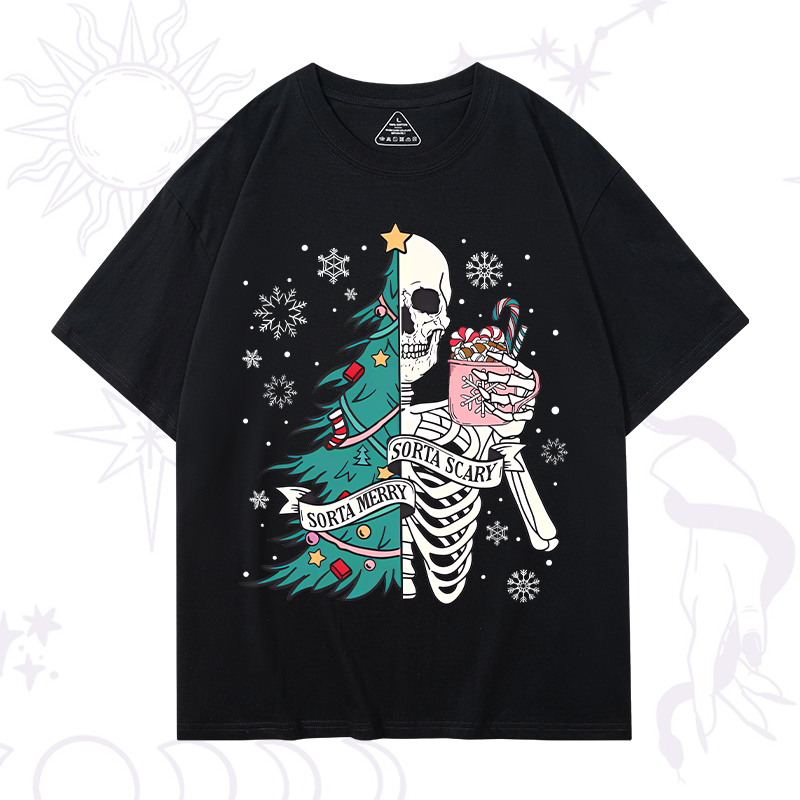 Purplehecate Sorta Merry Sorta Scary Christmas T-Shirt