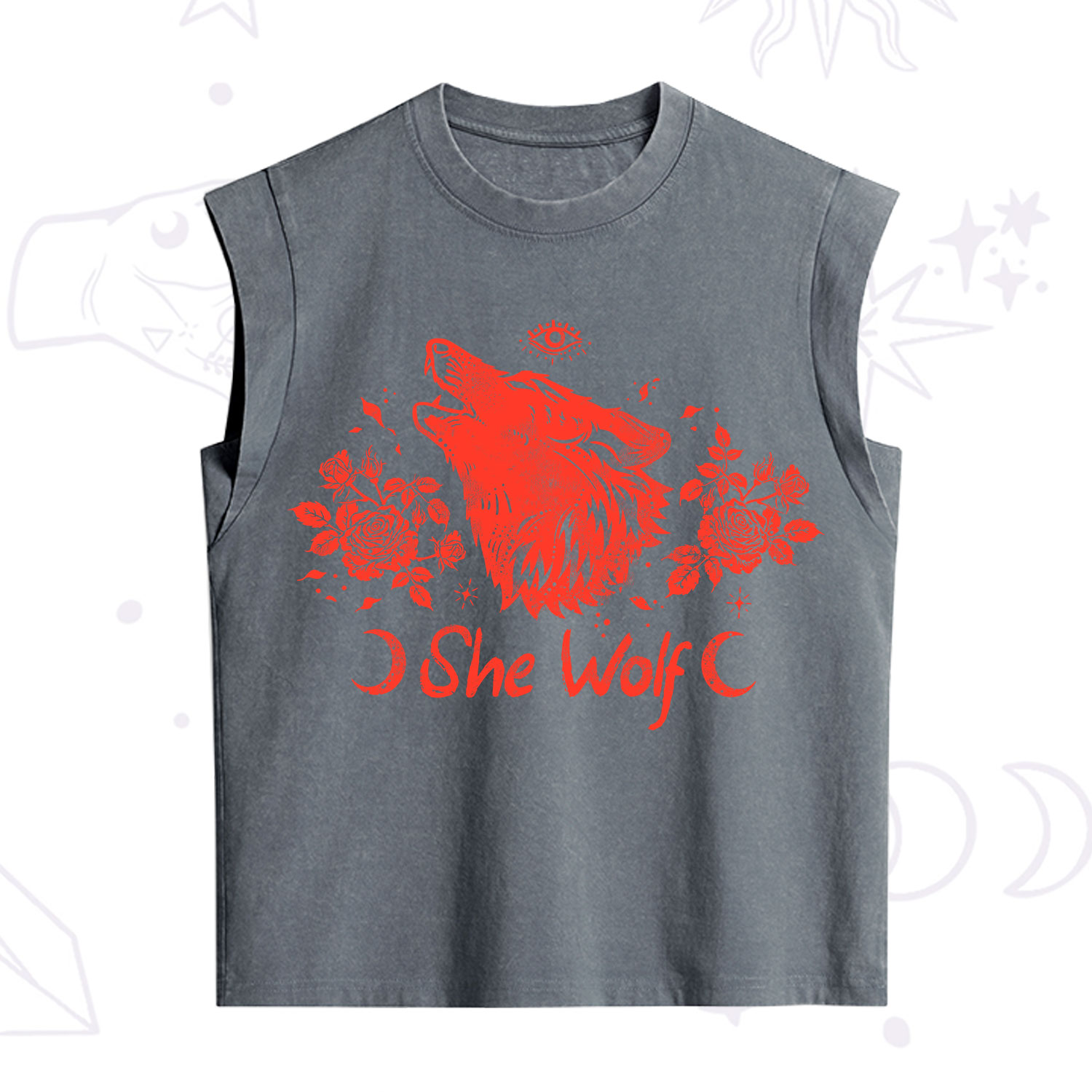 Purplehecate She Wolf Vintage Washed Tank