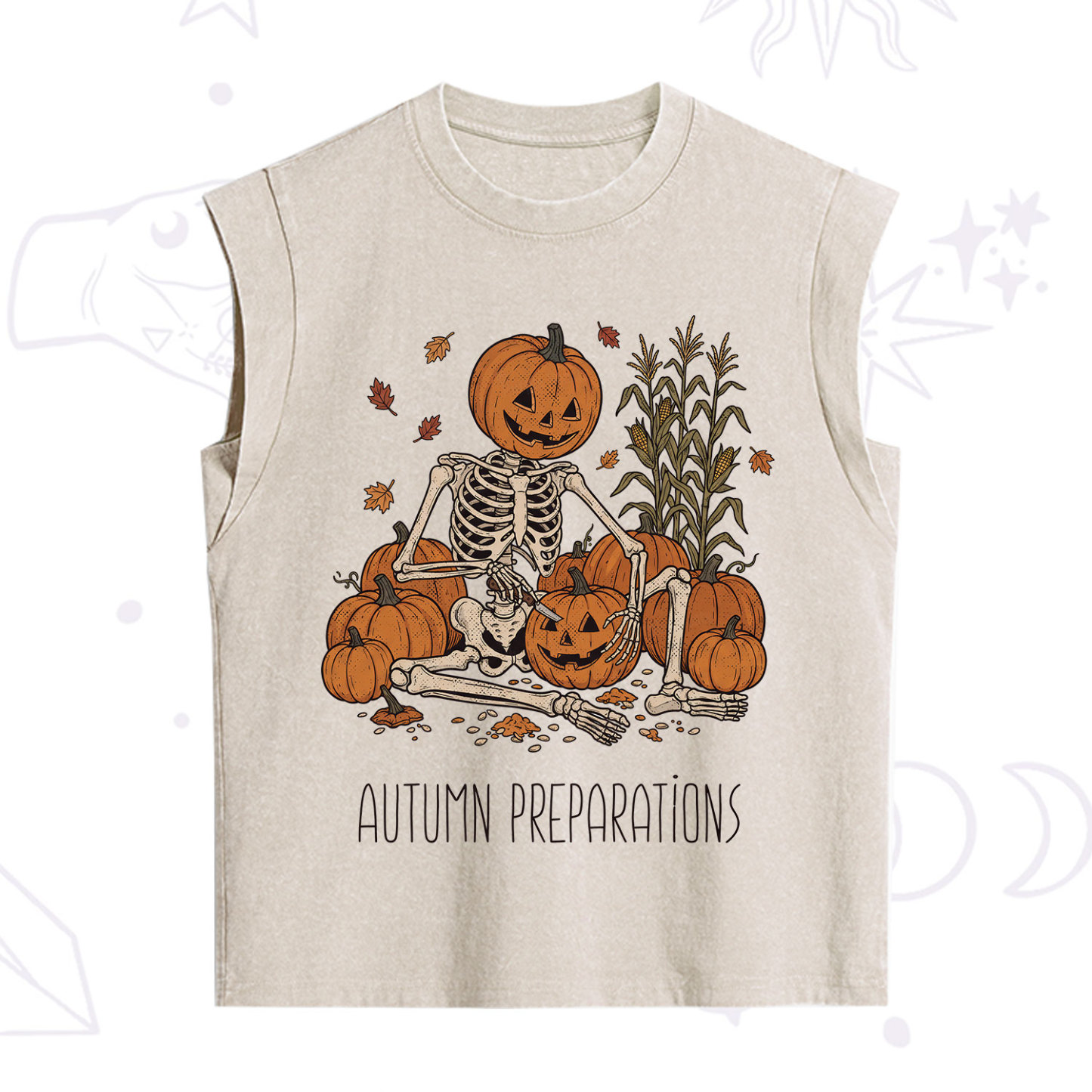 Purplehecate Witch Hat Pumpkin Vintage Washed Tank