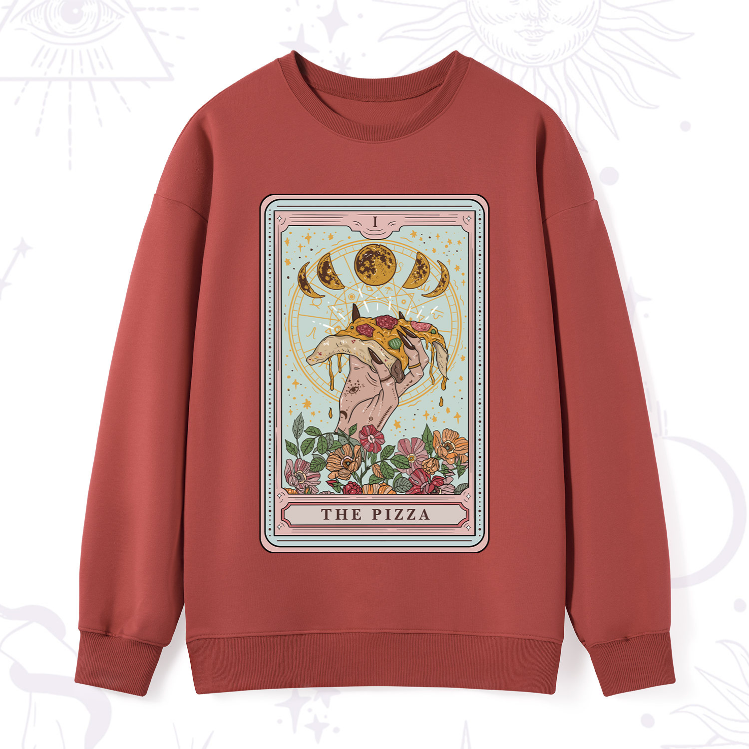 Purplehecate The Pizza Tarot Sweatshirt