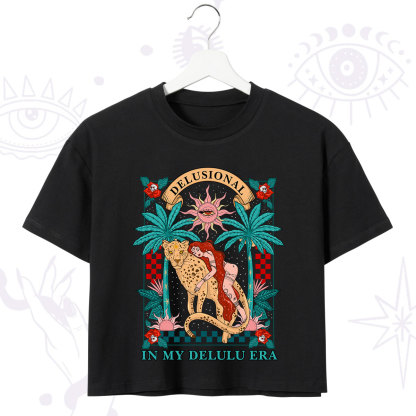 Purplehecate In My Delulu Era Crop T-Shirt