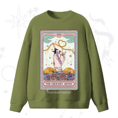 Purplehecate The Crochet Artist Tarot Card Fuzzy Ugly Sweater