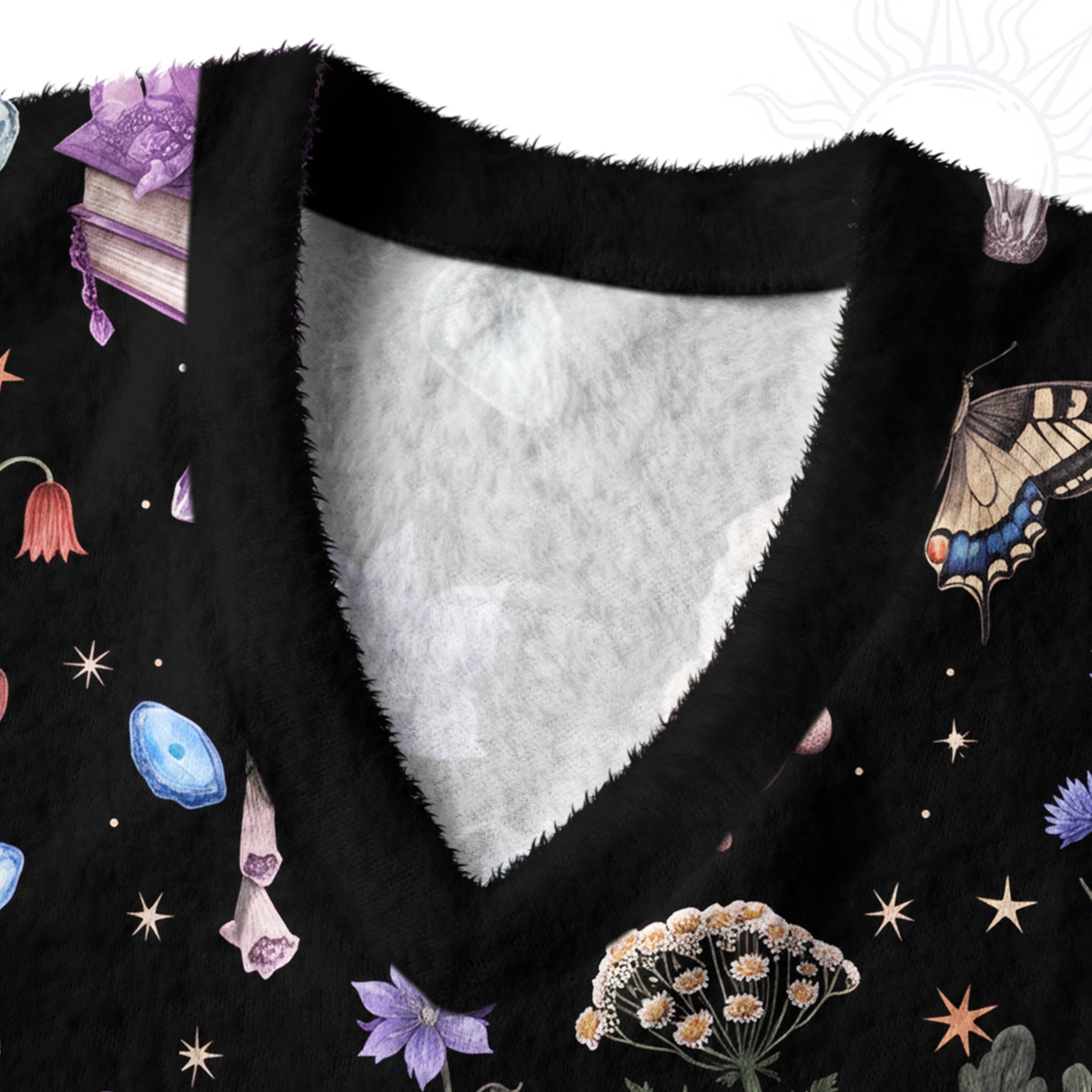 Purplehecate Witchcraft Herbarium Magic Ugly Sweater Vest