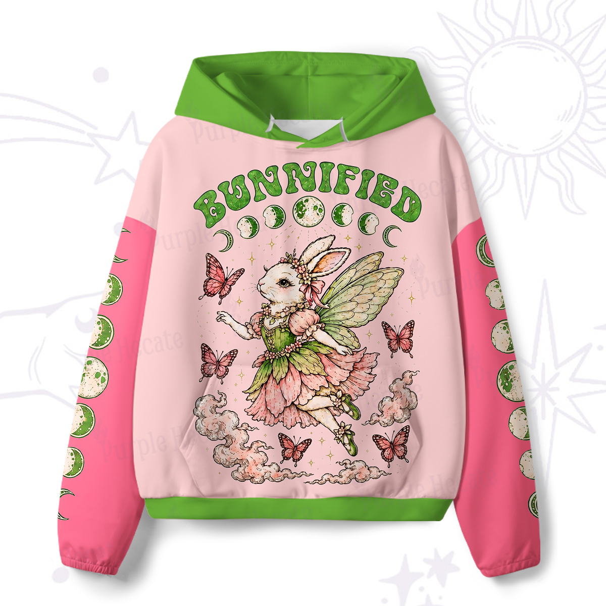 Purplehecate Bunnified Fairy Bunny All-Over Print Hoodie