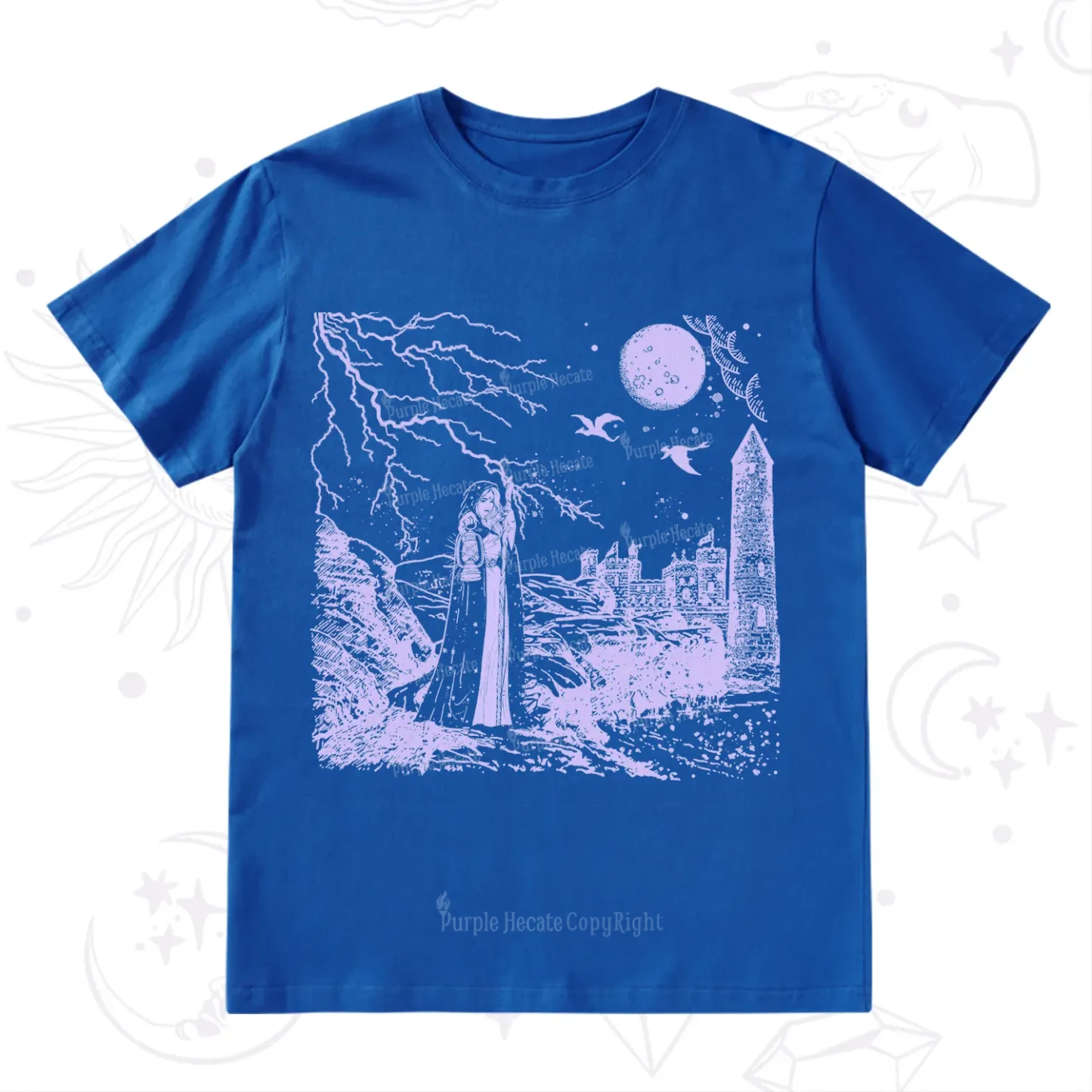Purplehecate Black Moon Witch Spell Casting T-Shirt