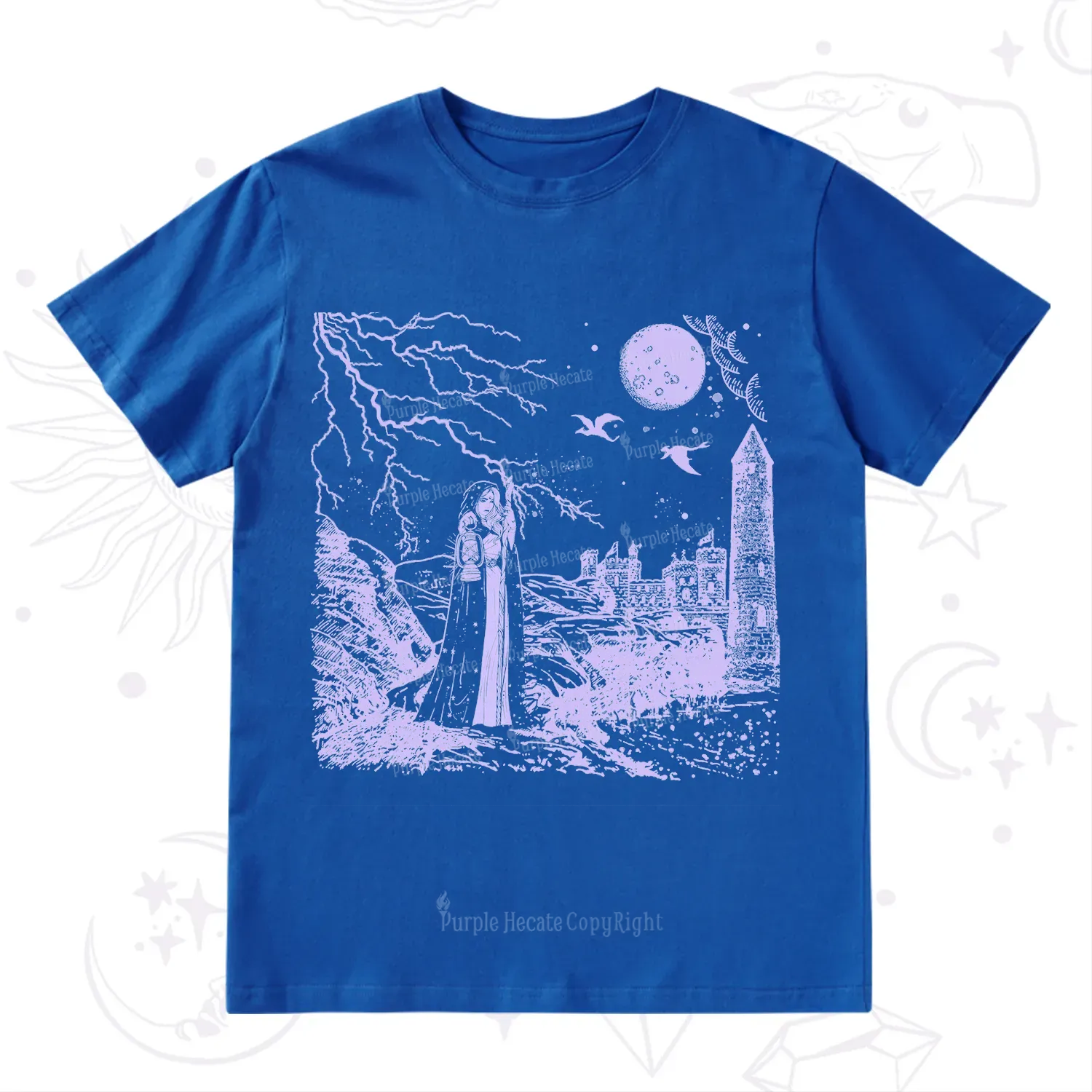 Purplehecate Black Moon Witch Spell Casting T-Shirt