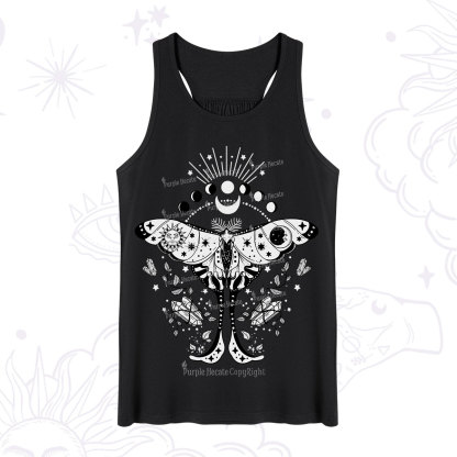Purplehecate Moonlit Celestial Moth Tank