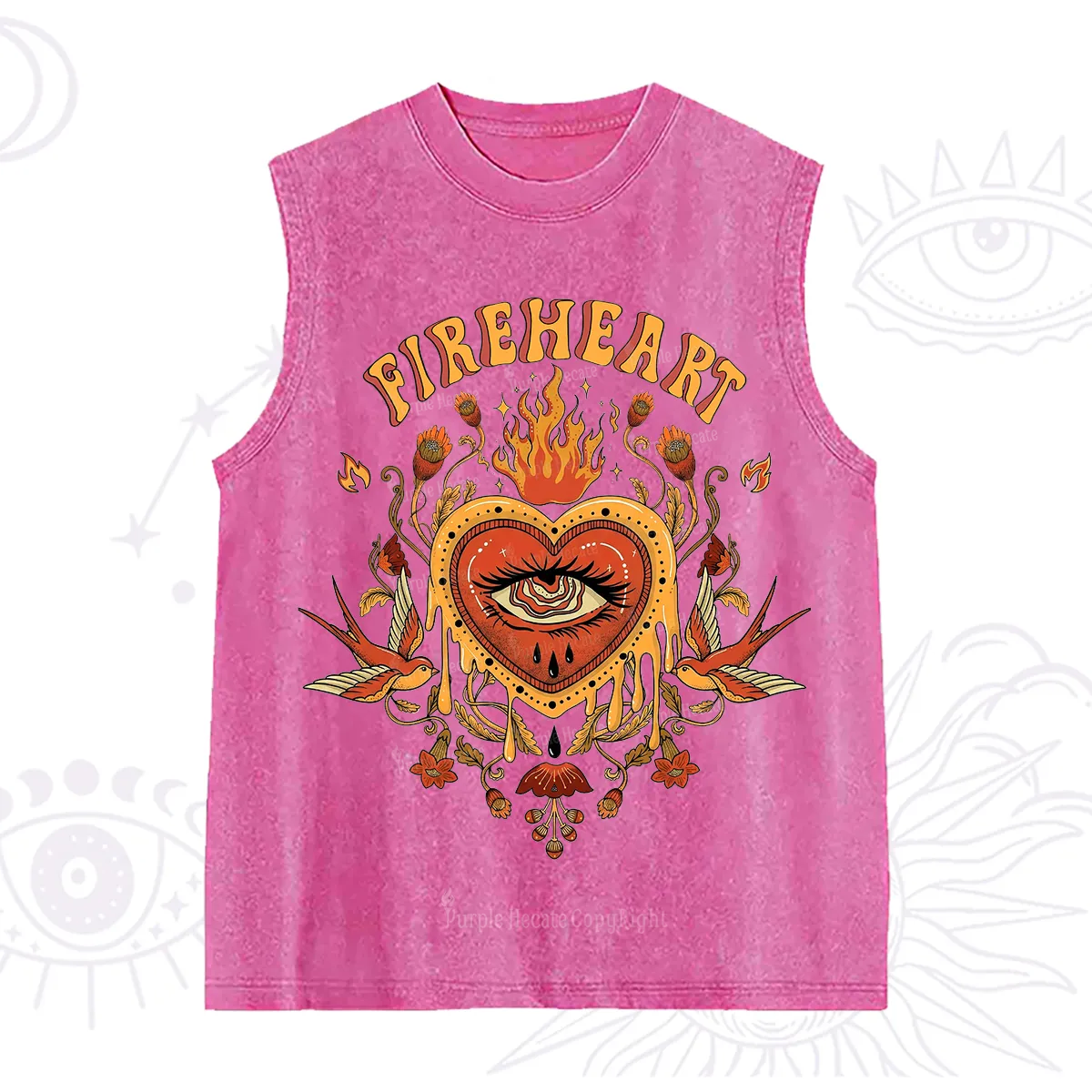 Purplehecate Fireheart Washed Tank