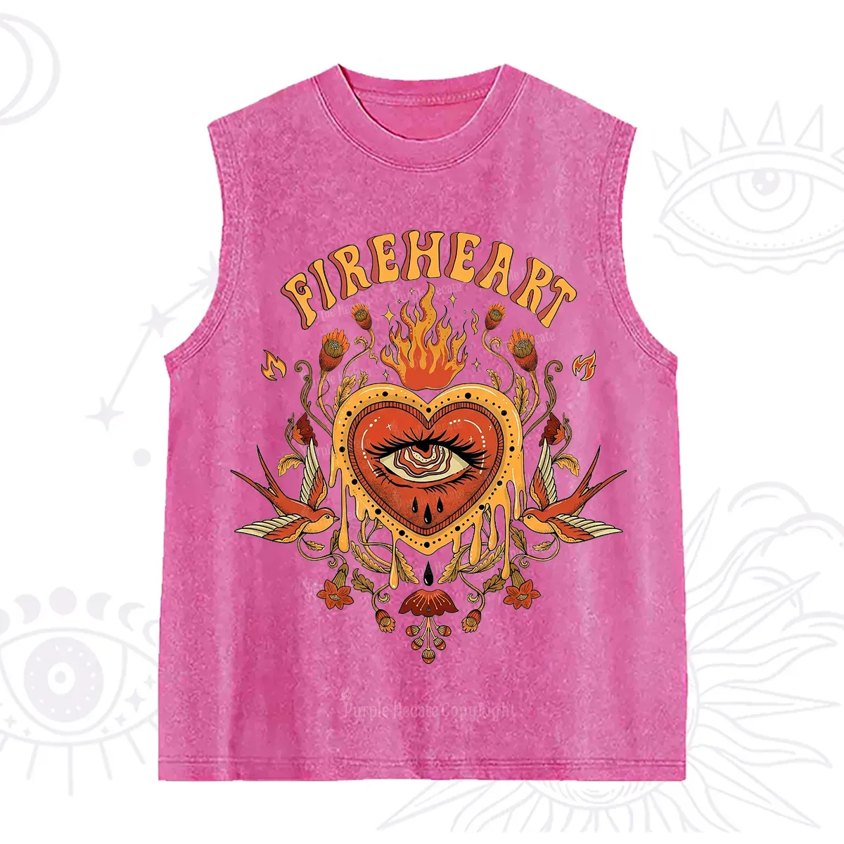Purplehecate Fireheart Washed Tank