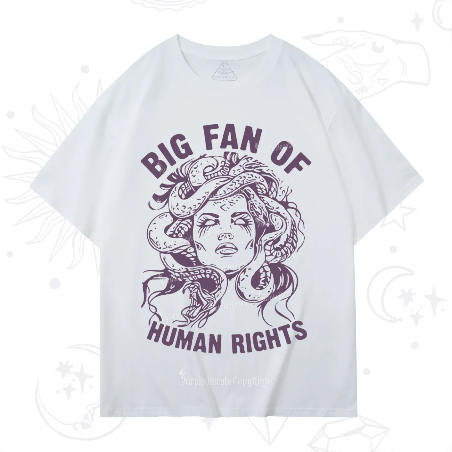 Purplehecate Big Fan of Human Rights T-Shirt