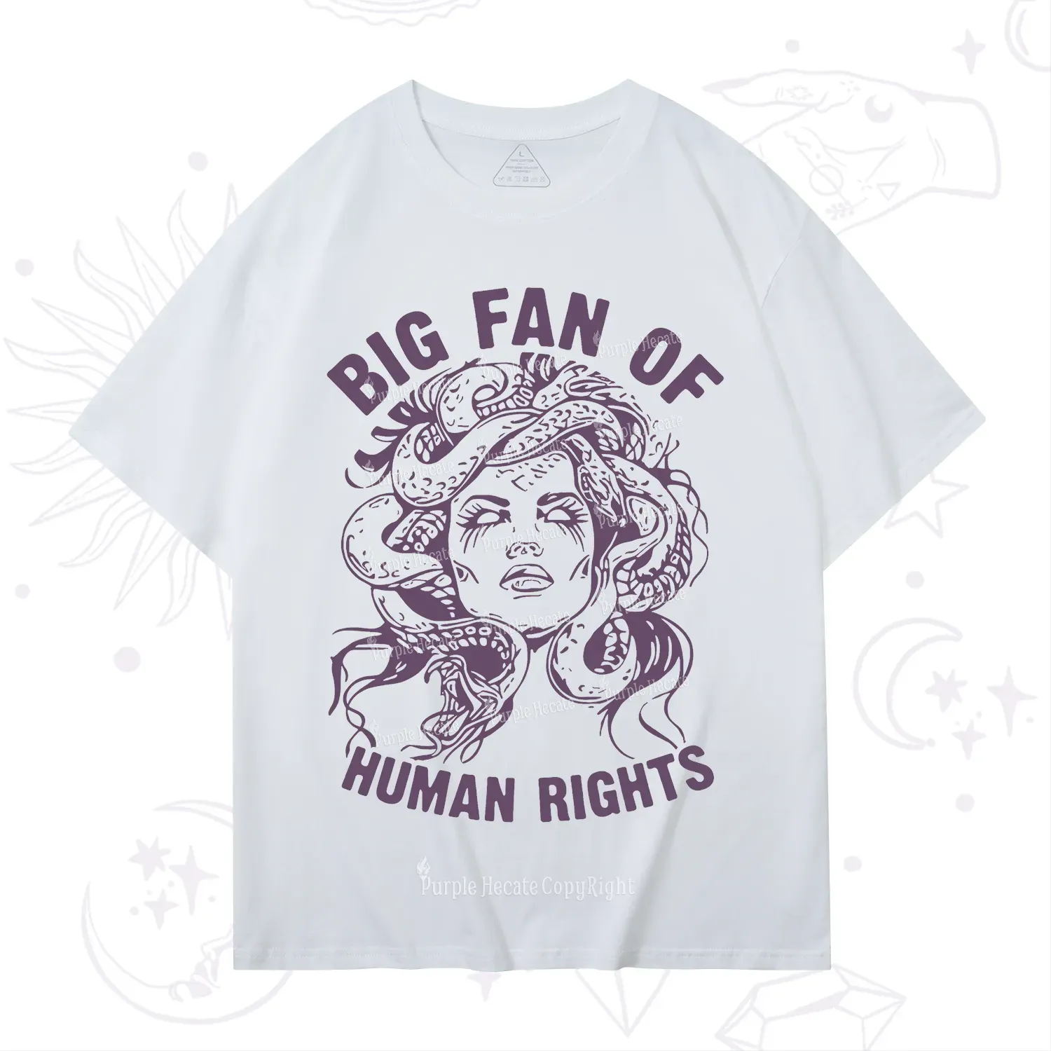 Purplehecate Big Fan of Human Rights T-Shirt