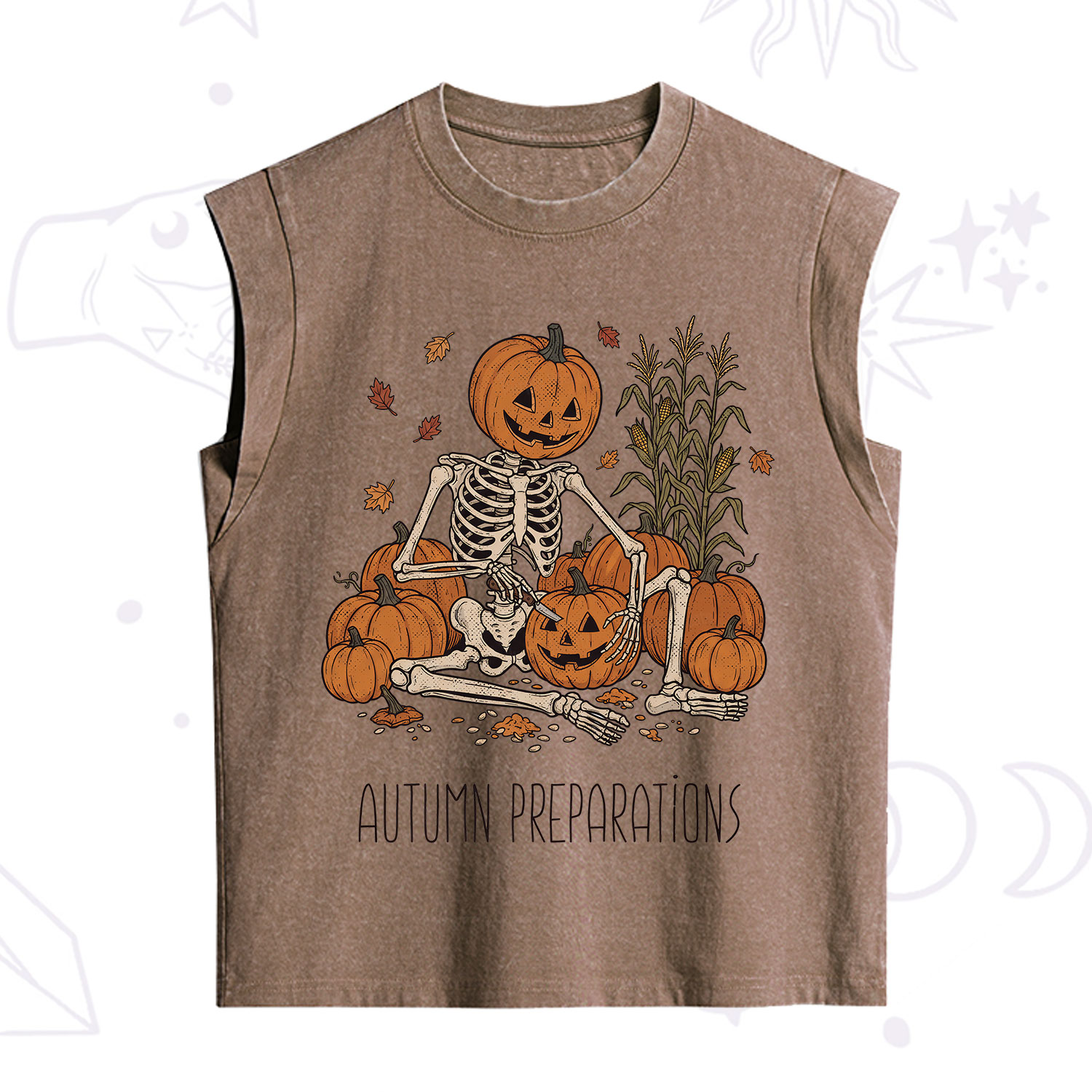Purplehecate Witch Hat Pumpkin Vintage Washed Tank