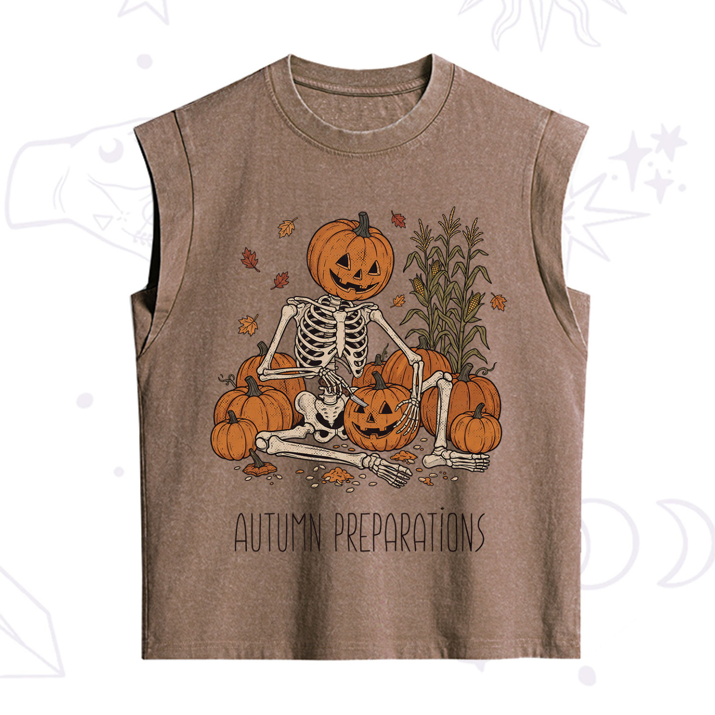 Purplehecate Witch Hat Pumpkin Vintage Washed Tank