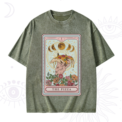 Purplehecate The Pizza Tarot Washed T-Shirt