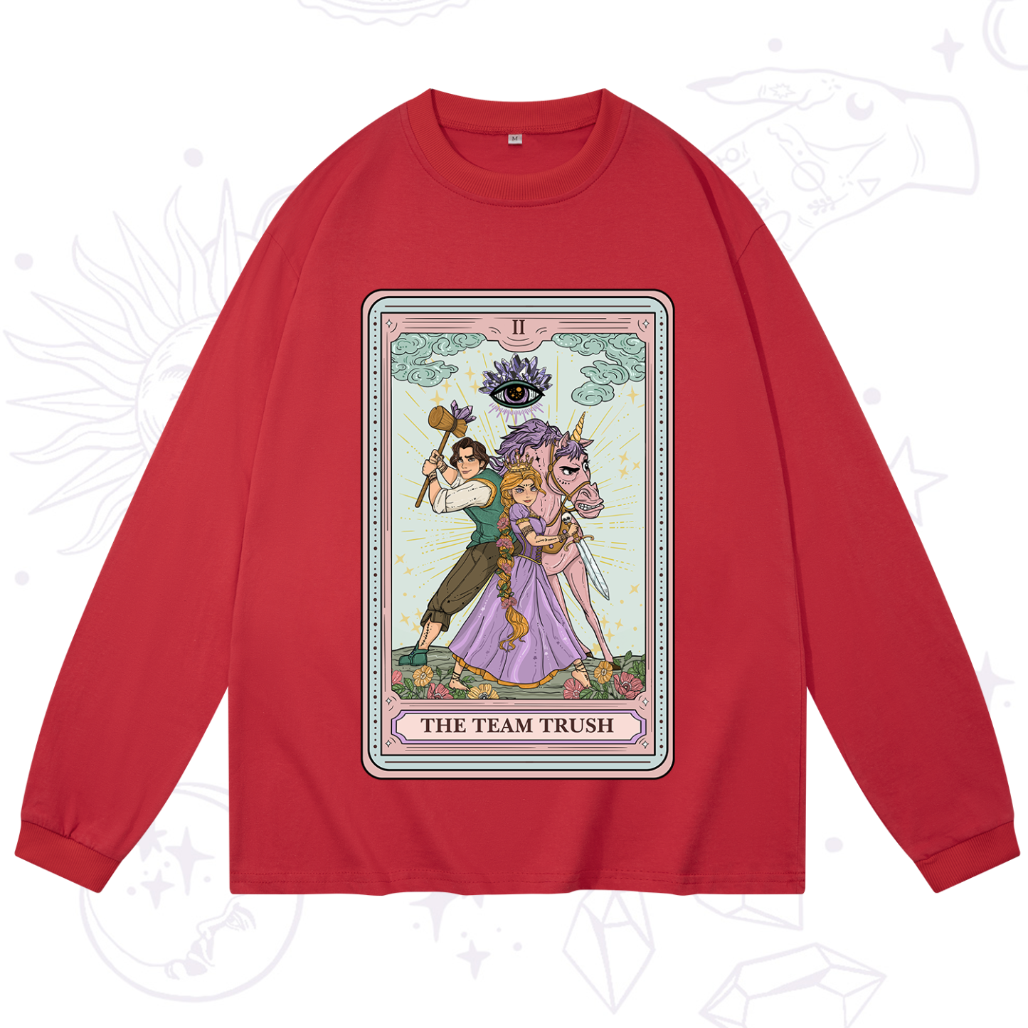 Purplehecate The Team Trush Tarot Card Long Sleeve T-Shirt