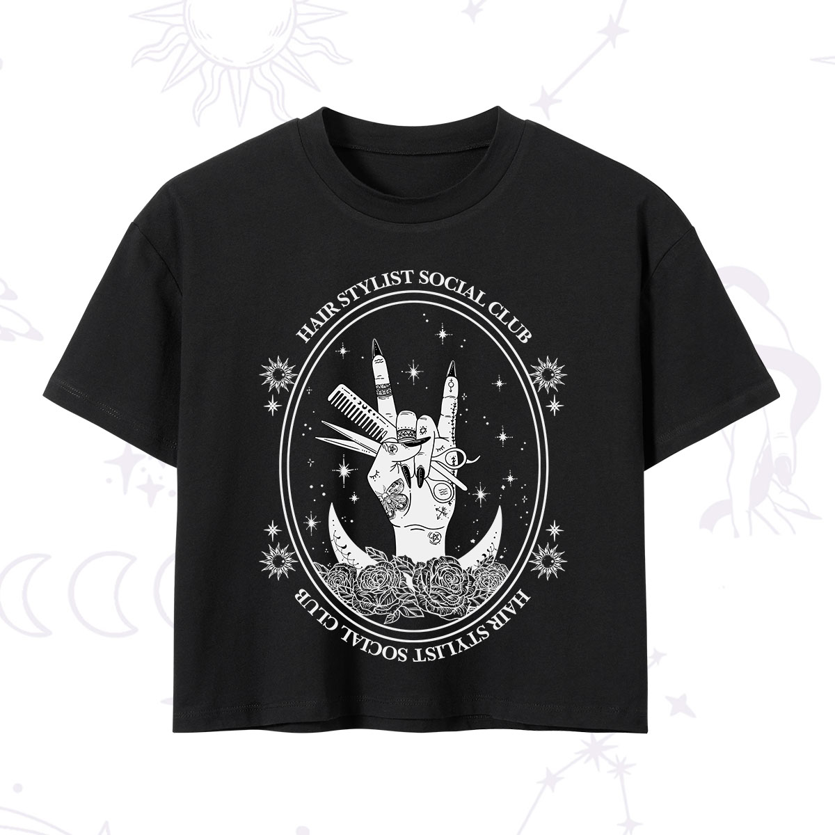 Purplehecate Hair Stylist Club Crop T-Shirt