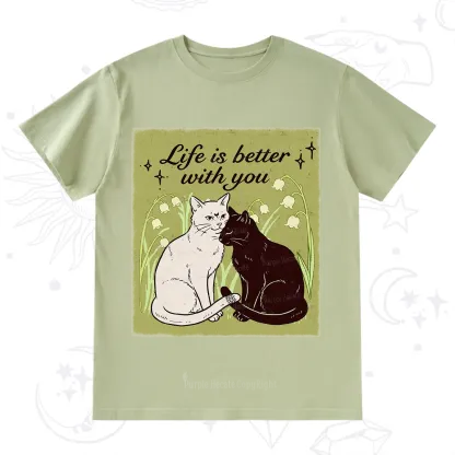 Purplehecate Life Is Better With a Cat T-Shirt
