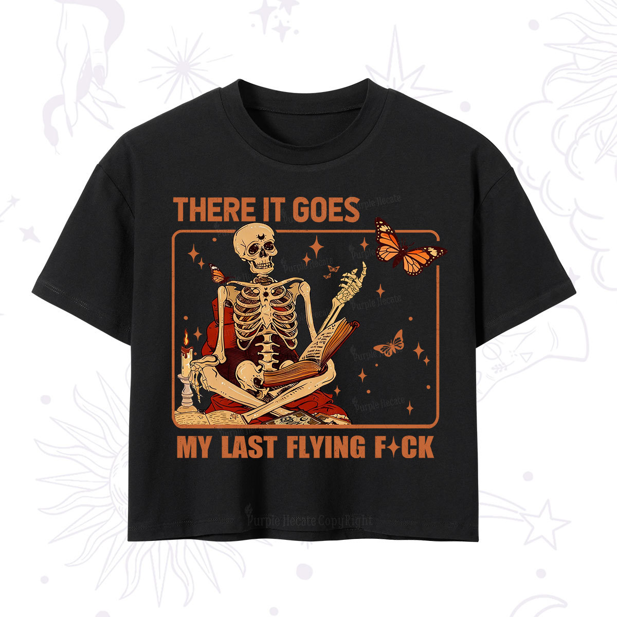 Purplehecate There It Goes My Last Flying F*ck Crop T-Shirt