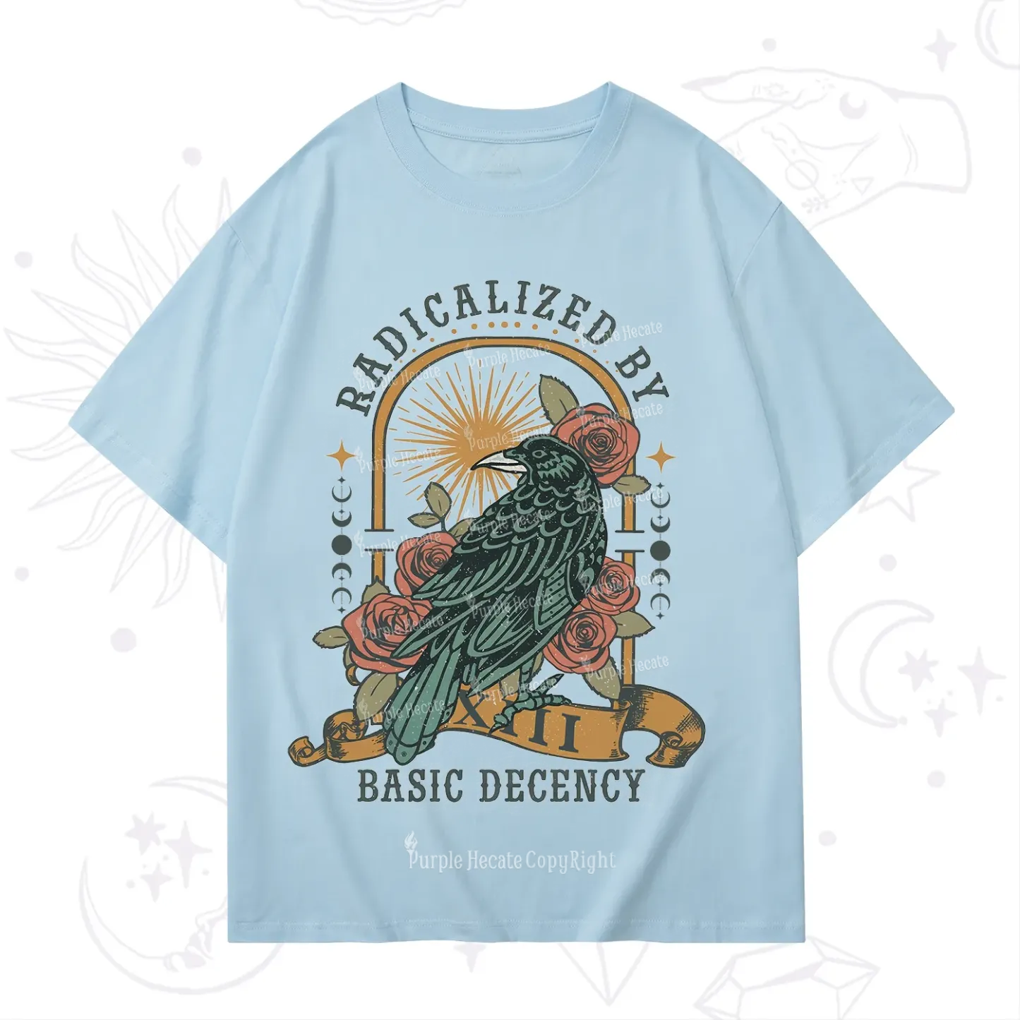 Purplehecate Radicalized By Basic Decency T-Shirt