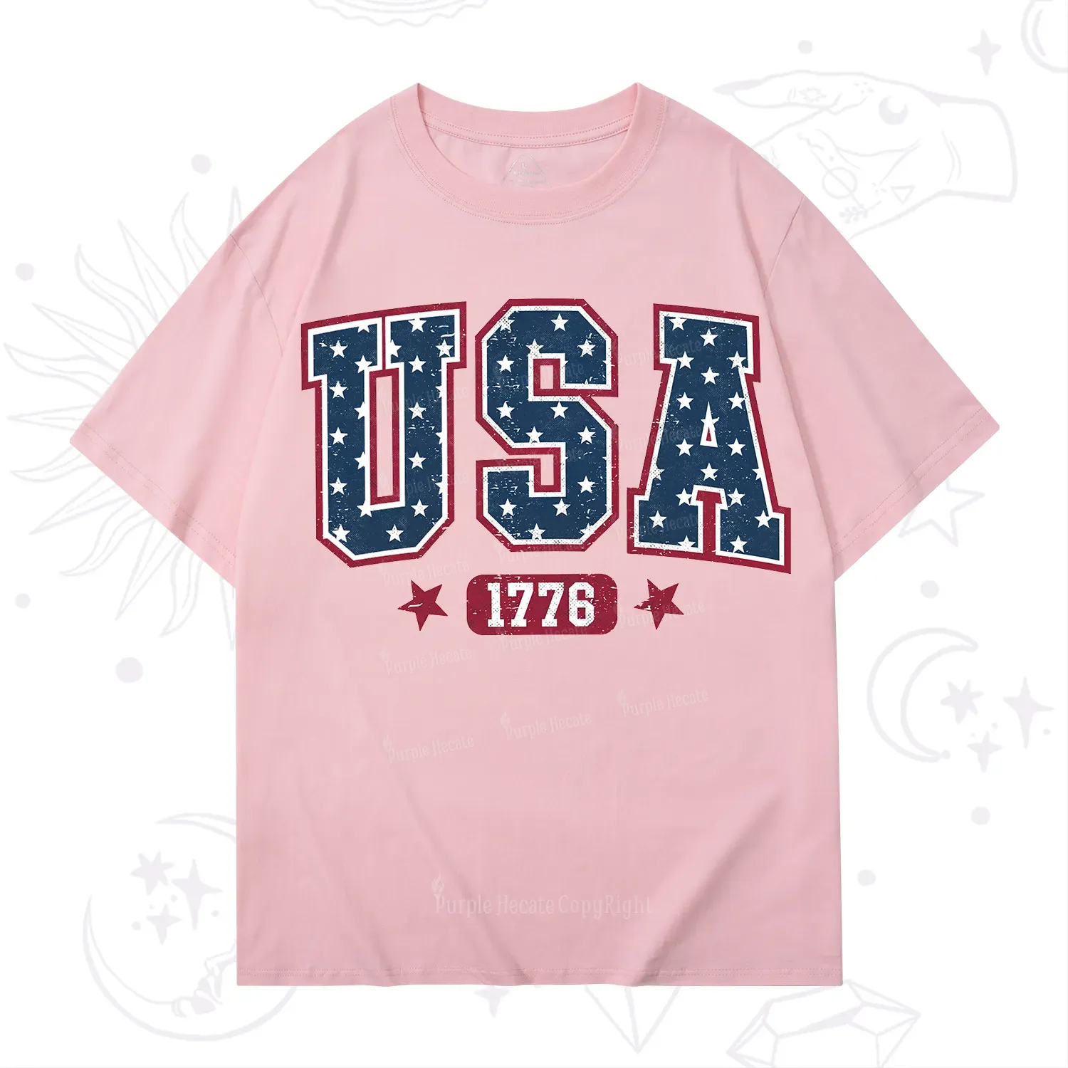 Purplehecate Retro USA 1776 T-Shirt