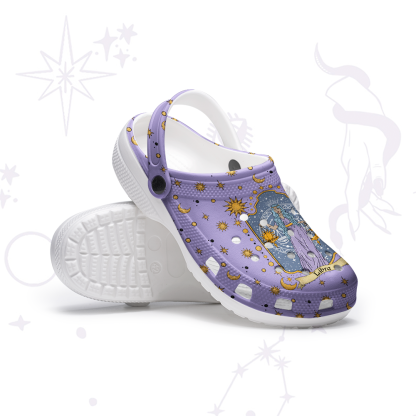 Purplehecate Libra Zodiac Rubber Clogs