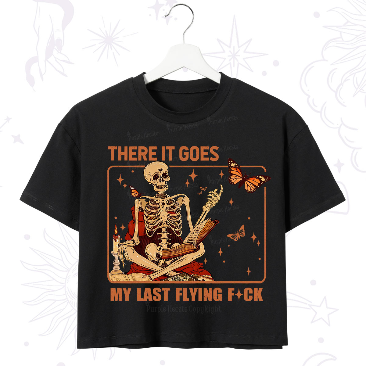 Purplehecate There It Goes My Last Flying F*ck Crop T-Shirt
