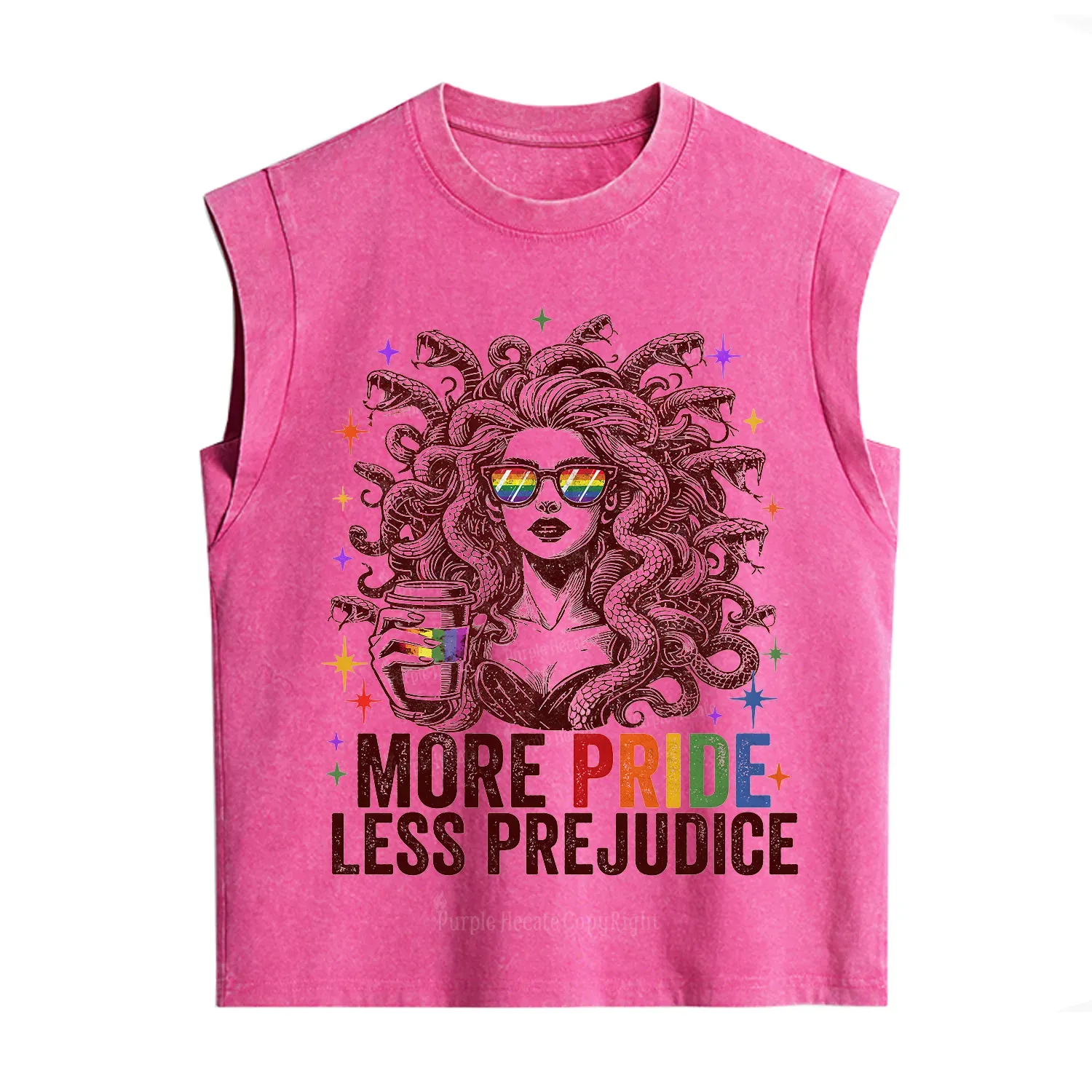 Purplehecate More Pride Less Prejudice Medusa Vintage Washed Tank