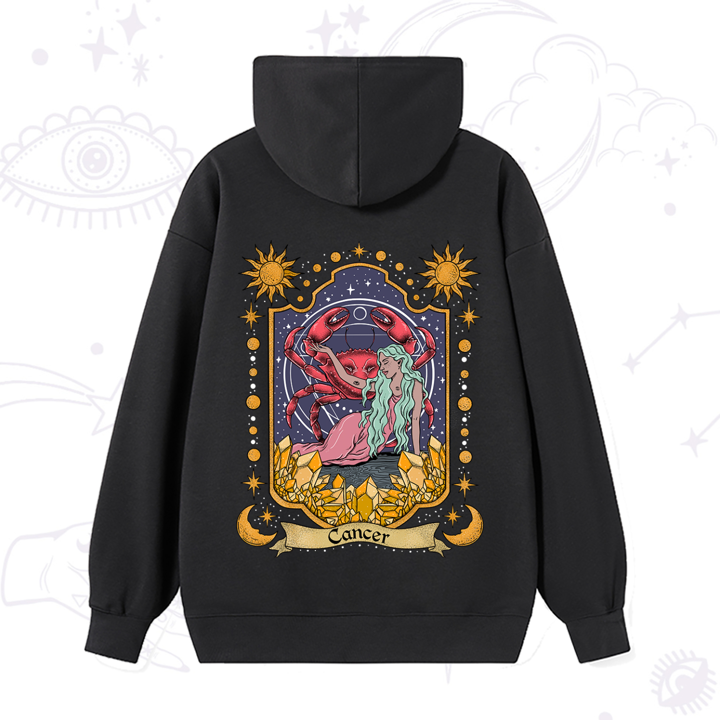 Magic Purplehecate Cancer Zodiac Hoodie