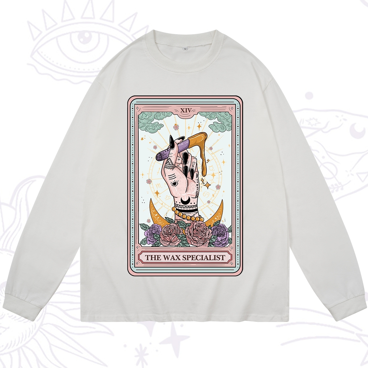 Purplehecate The Wax Specialist Tarot Card Long Sleeve T-Shirt