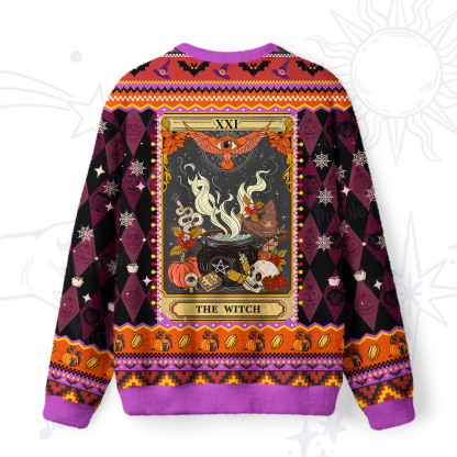 Purplehecate The Witch Magical Tarot Ugly Halloween Sweatshirts