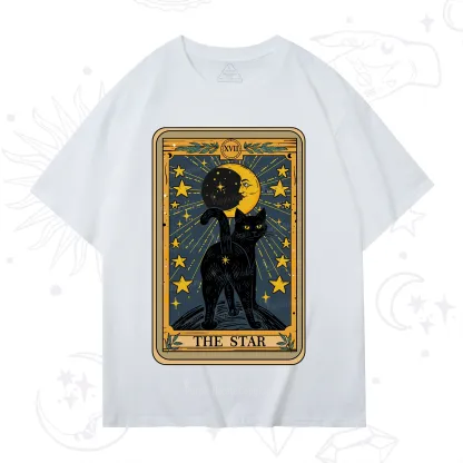 Purplehecate The Star Tarot Cat T-Shirt
