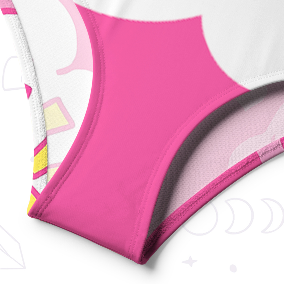 Purplehecate Sweet Dream Bear One-Shoulder One-Piece Swimsuit