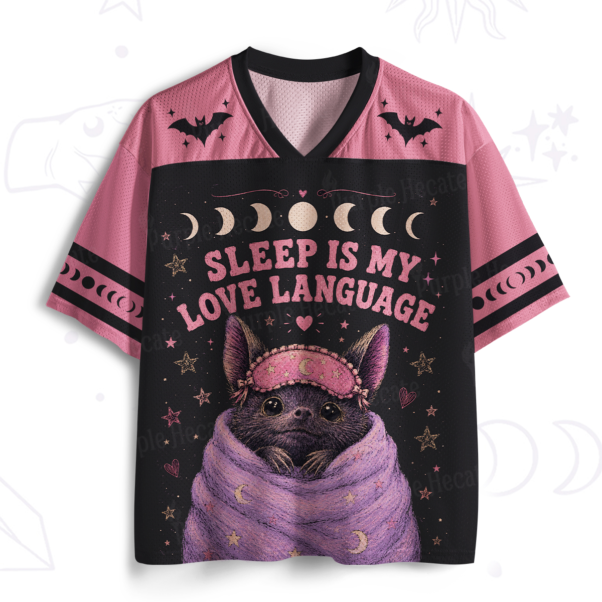 Purplehecate Sleep Is My Love Language Bat Mesh Jersey