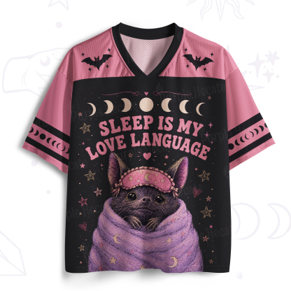 Purplehecate Sleep Is My Love Language Bat Mesh Jersey