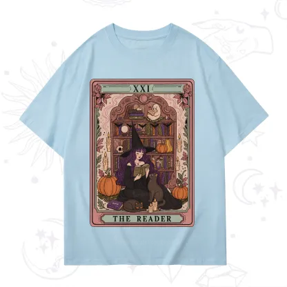 Purplehecate The Reader Tarot Bookish Witch T-Shirt