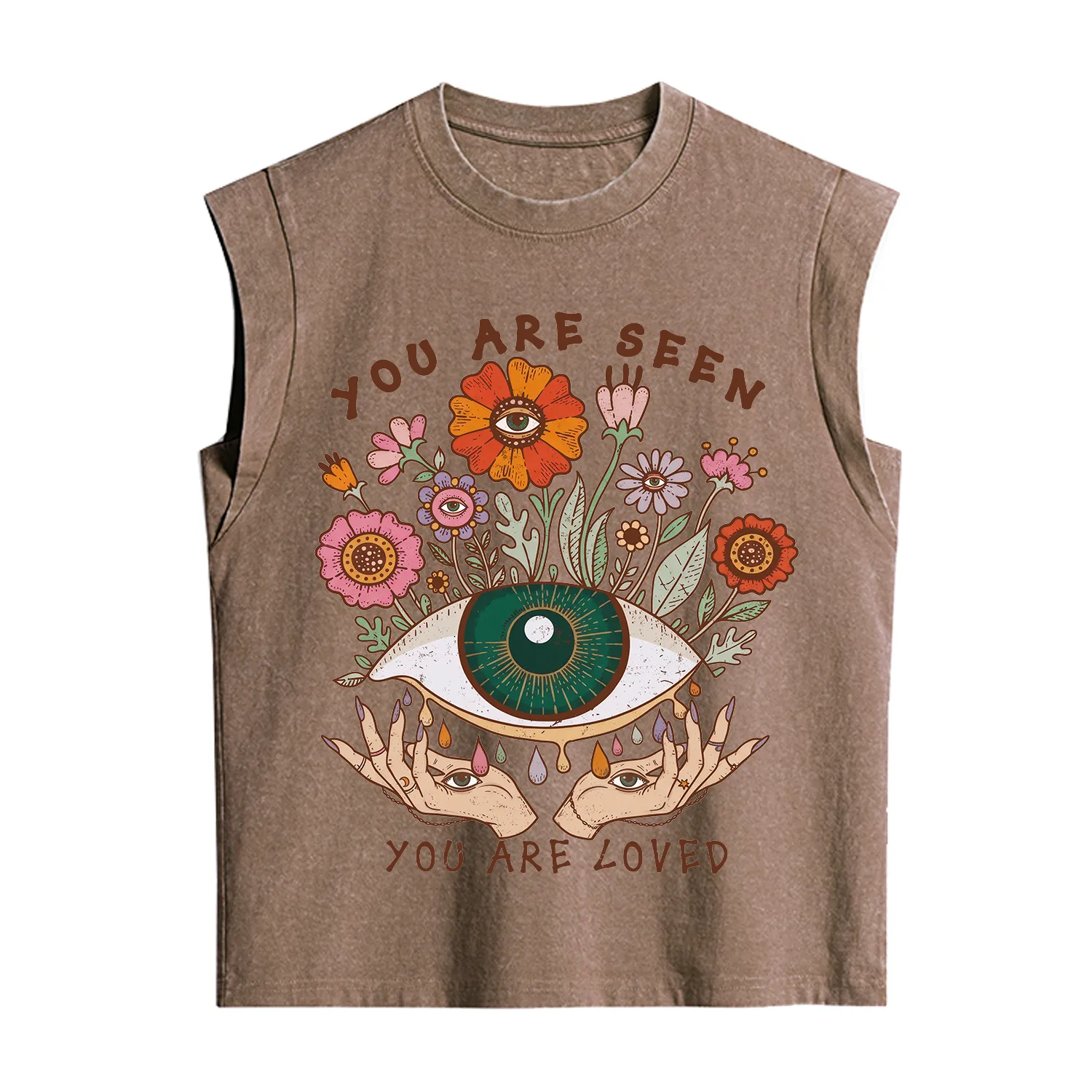 Purplehecate You Are Seen You Are Loved Vintage Washed Tank