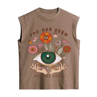 Purplehecate You Are Seen You Are Loved Vintage Washed Tank