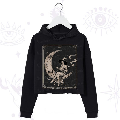 Purplehecate The Witch Reader Crop Hoodie