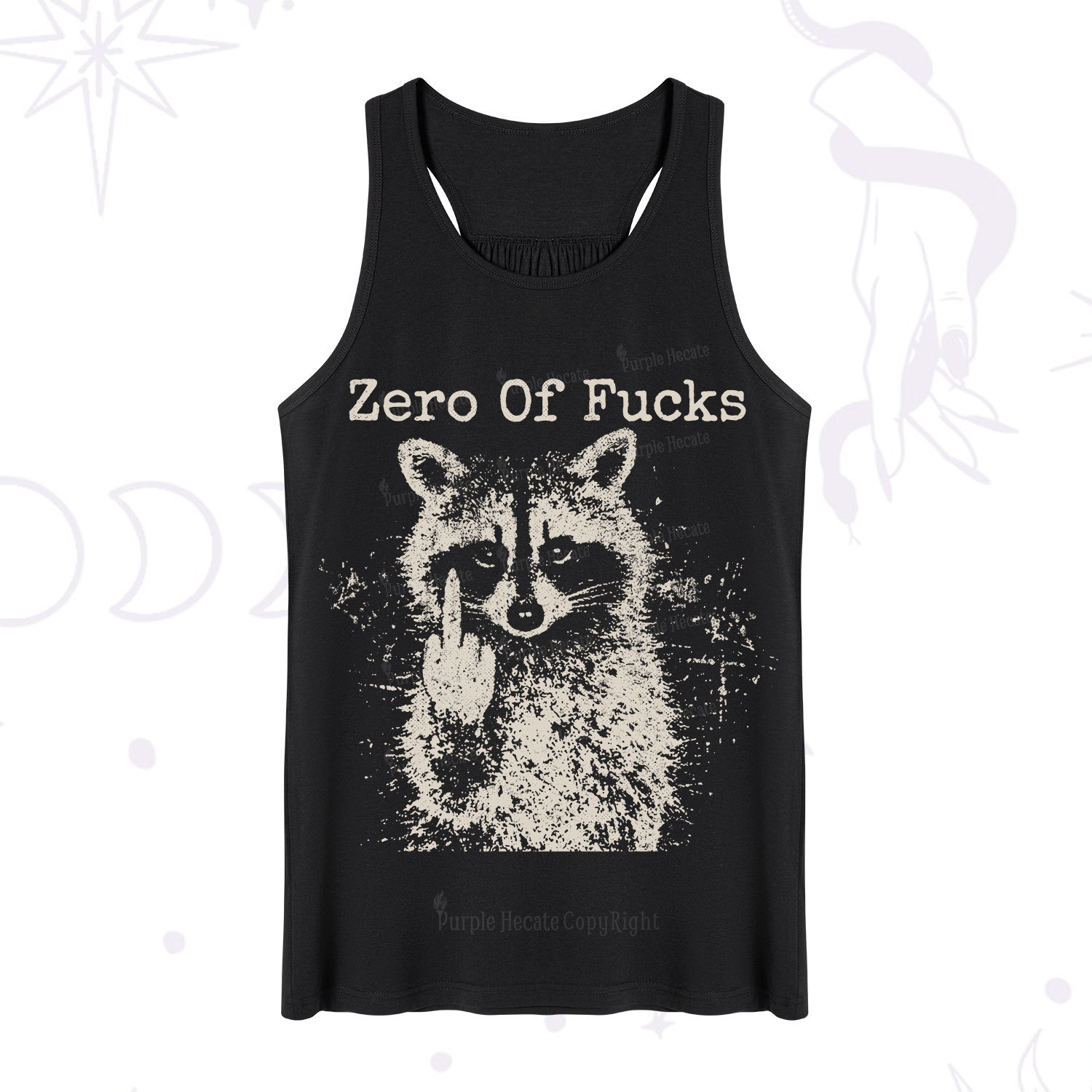 Purplehecate Zero Of Fucks Raccoon Tank