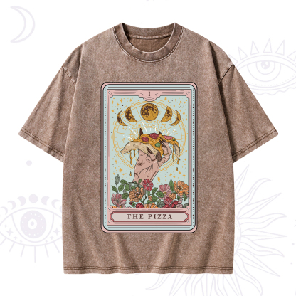 Purplehecate The Pizza Tarot Washed T-Shirt