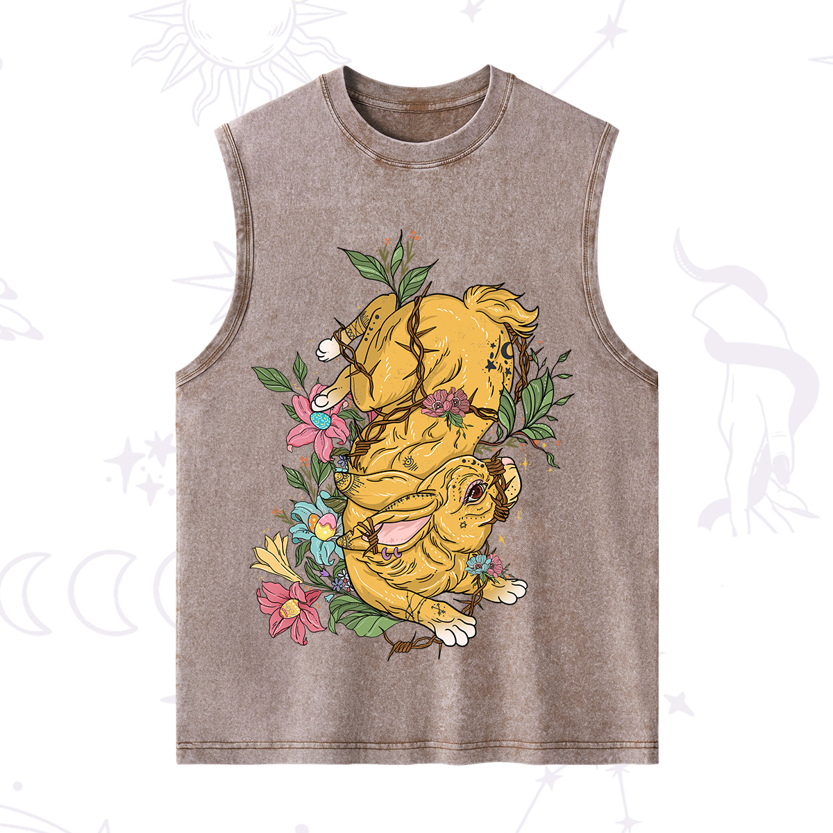 Purplehecate Thorn Bunny Easter Washed Tank