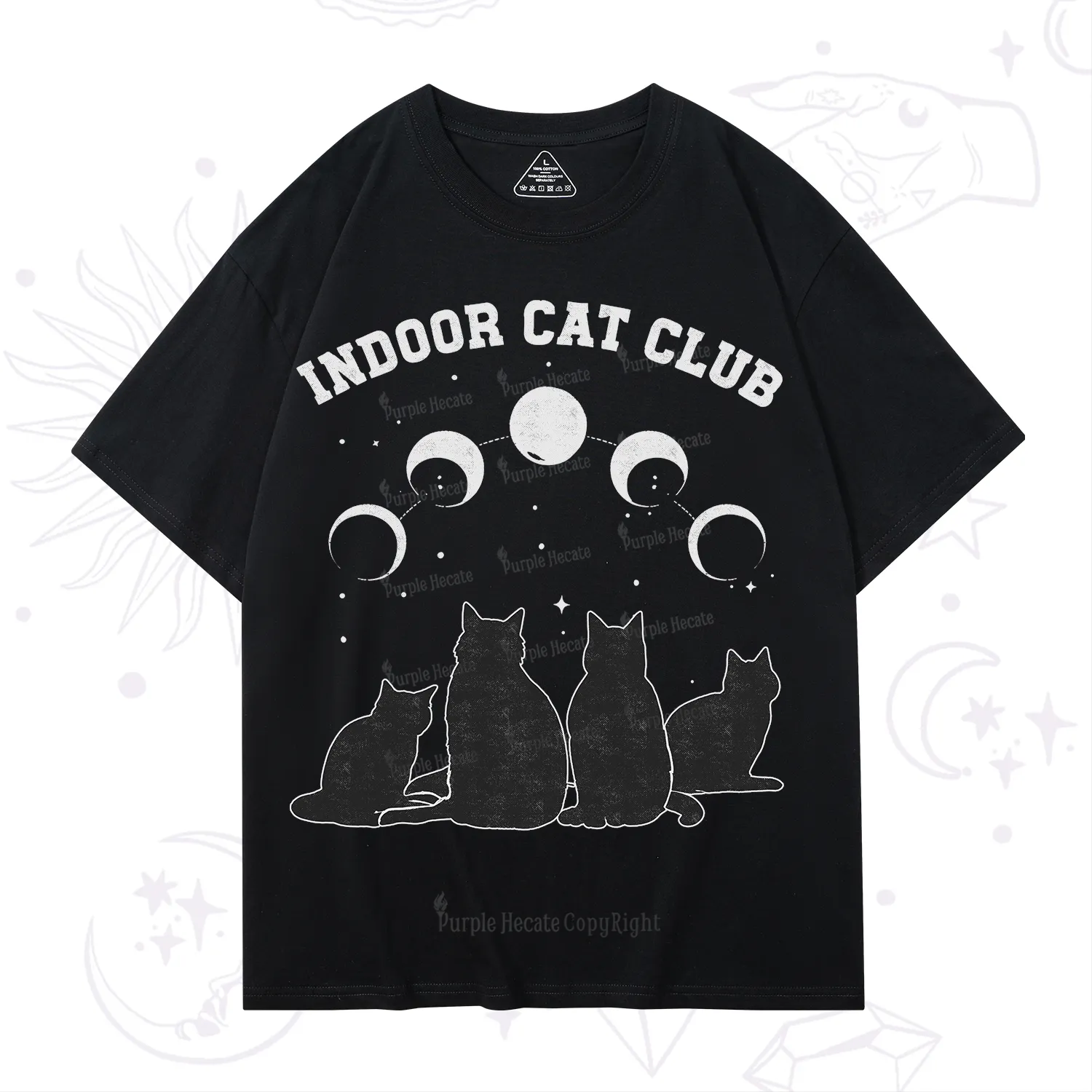 Purplehecate Indoor Cat Club T-Shirt
