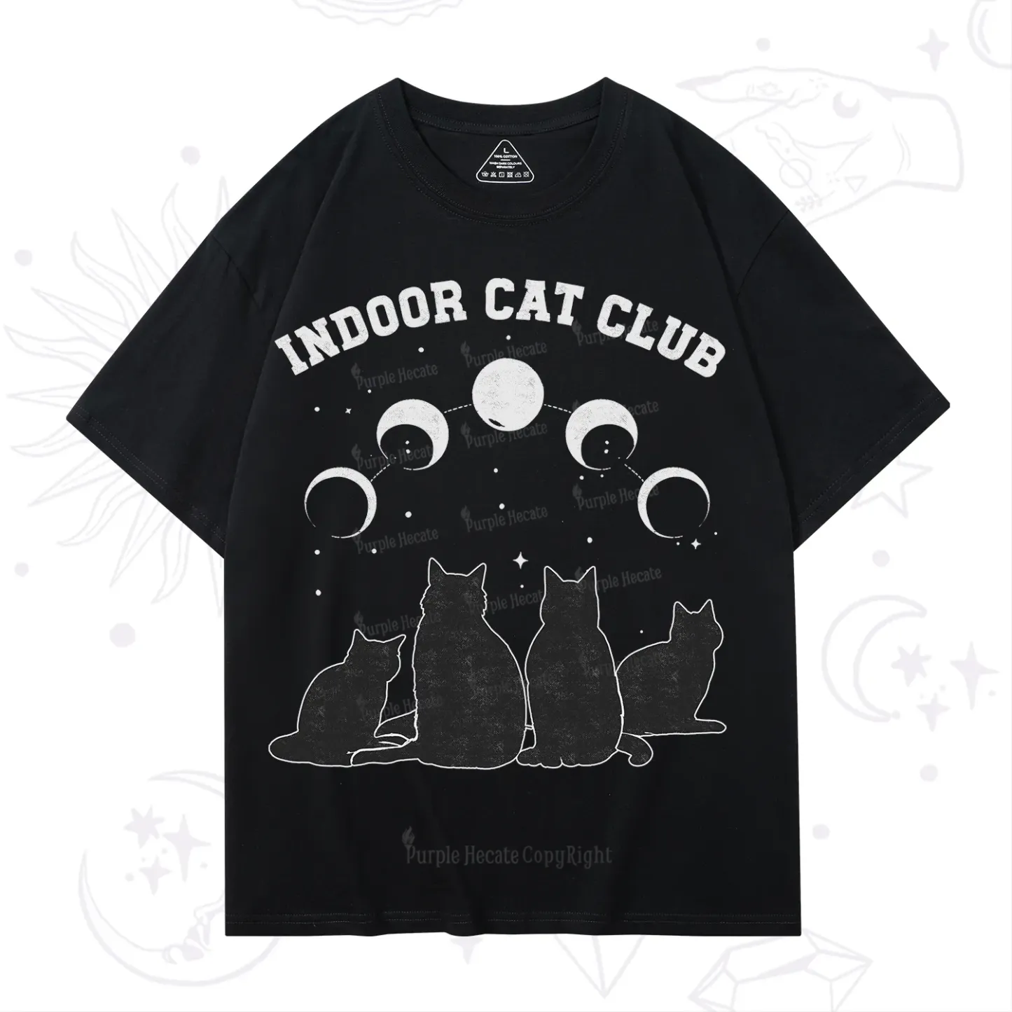 Purplehecate Indoor Cat Club T-Shirt