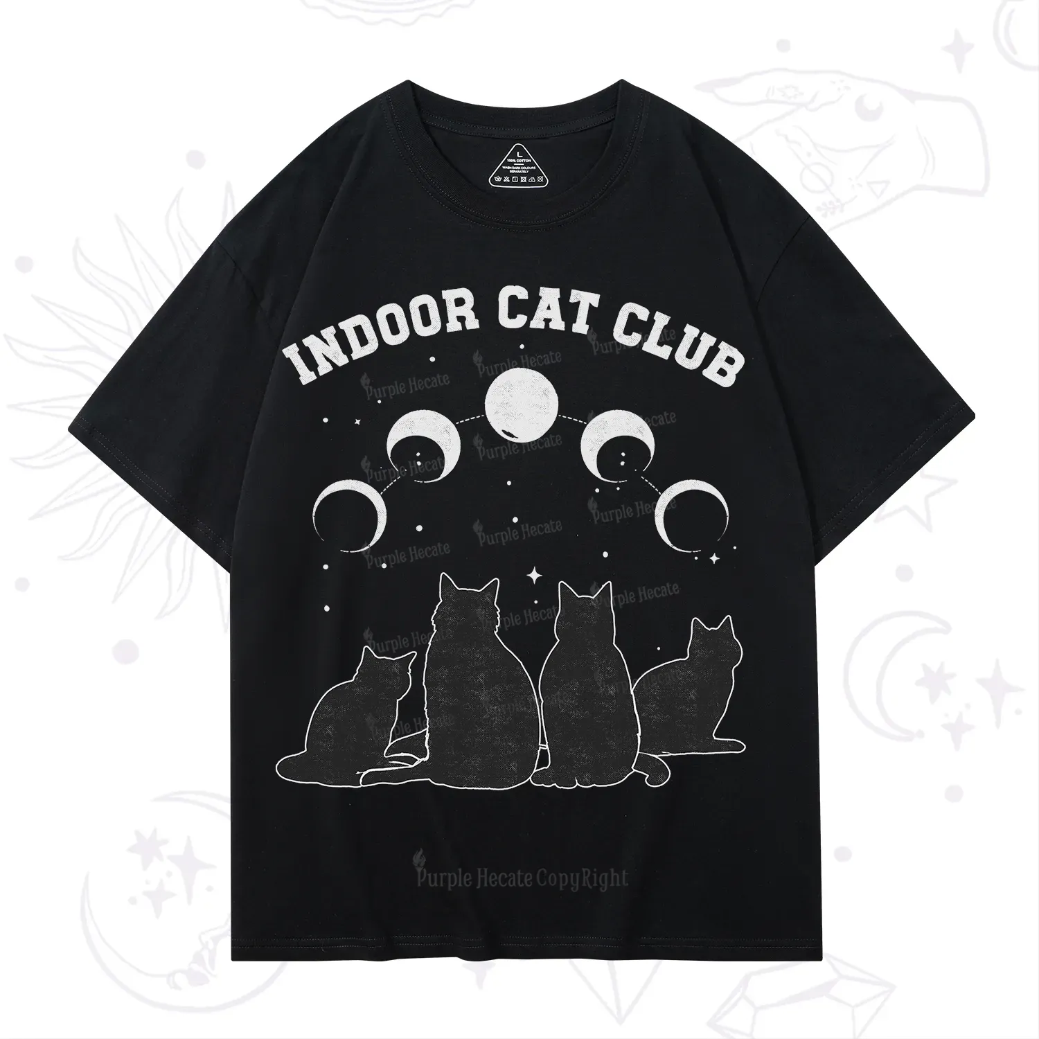 Purplehecate Indoor Cat Club T-Shirt