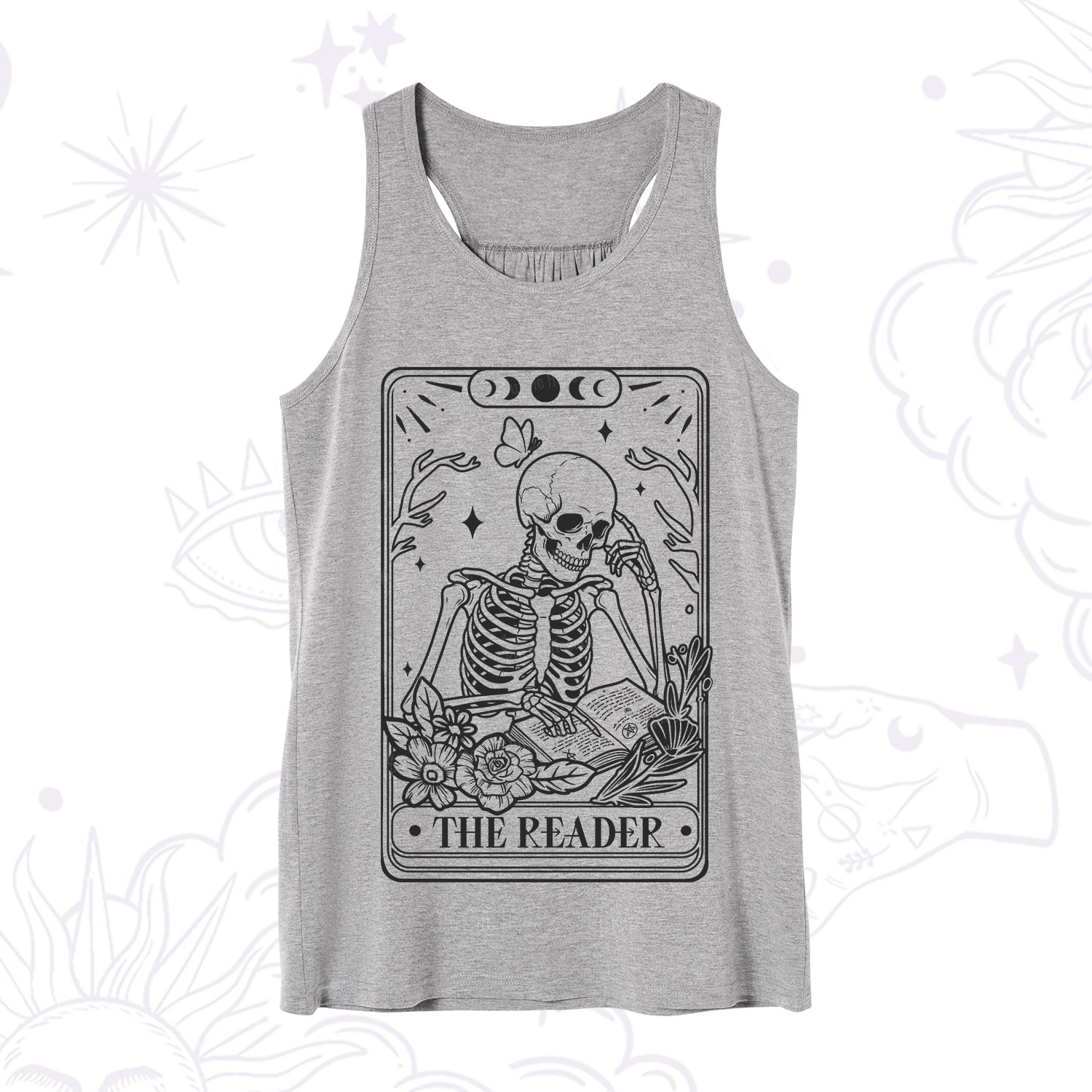 Purplehecate The Reader Tarot Skeleton Tank